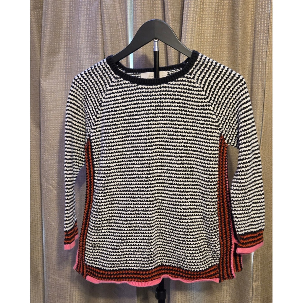 Ann Taylor LOFT Textured Knit Pullover Sweater Womens Size Medium Petite